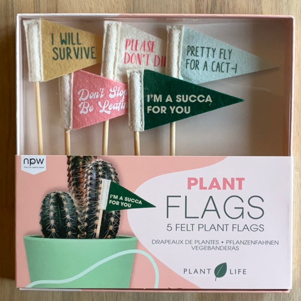 🪴Felt Plant Flags - Multicolor🪴